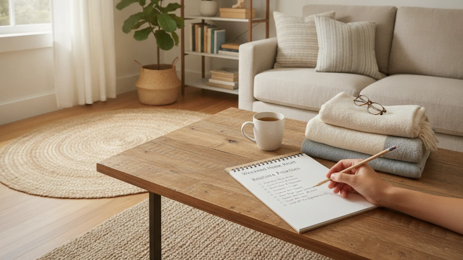 A Weekend Home Reset With Realistic Priorities Checklist For First Time Readers cover image